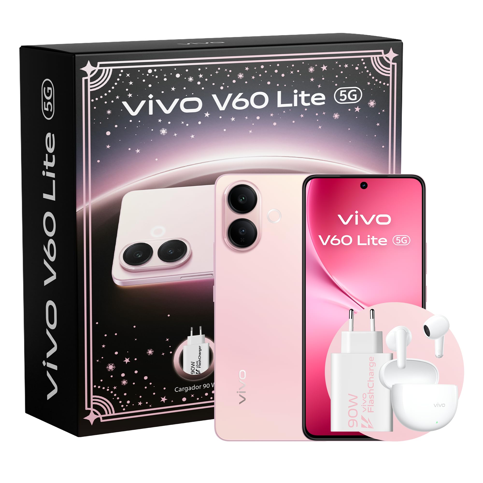 vivo V60 Lite Mobile 5G, 8+ 256GB ROM, Dimensity 7360-Turbo, 50MP